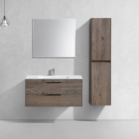 База под раковину Chiara 2D 1000 подвесная, 2 выкатных ящика soft-close, R.Oak - Gidratop.ru изображение