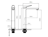 Смеситель для раковины Arco VBF-4AR02BG, брашированное золто - Gidratop.ru изображение