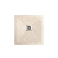 Поддон для душа из искусственного камня VST-4SR9090C, 900*900*25, бежевый - Gidratop.ru изображение