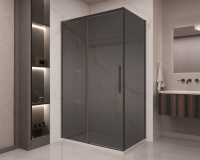 Душевой уголок Stella VSR-1ST9012CGB, 1200*900, черный, стекло тонированное - Gidratop.ru изображение