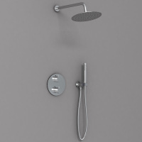 Душевой комплект VSFW-101TCH термостатический встраиваемый, двухрежимный, хром - Gidratop.ru изображение