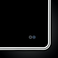 Зеркало LED VLM-3MA120-2 1200х800 c сенсорным выключателем и диммером, антизапотевание - Gidratop.ru изображение