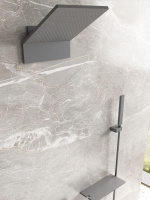 Душевой комплект Futura VSFW-2F11TGM термостатический встраиваемый, 3 режима, вороненая сталь - Gidratop.ru изображение