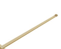 Душевая перегородка Walk-In VSW-1HP100GWBG, 1000*2000,браш.золото, стекло ламинир. с золотыми нитями - Gidratop.ru изображение