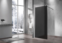 Душевая перегородка Walk-In VSW-1H900GFGM, 900*2000, вороненая сталь, стекло матовое тонированное - Gidratop.ru изображение