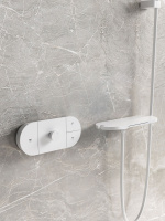 Душевой комплект Futura VSFW-2F12TMW термостатический встраиваемый, 3 режима, белый матовый - Gidratop.ru изображение