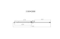 Душевая дверь Dice VDS-4D120CLB, 1200, черный, стекло прозрачное - Gidratop.ru изображение
