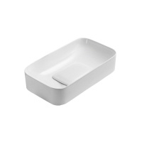 Раковина керамическая Vincea VBS-50470, 705*380*150, накладная, цвет белый - Gidratop.ru изображение