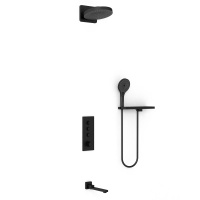 Душевой комплект VSFW-433TI1RMB встраиваемый, черный - Gidratop.ru изображение