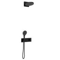 Душевой комплект VSFW-422TI1MB встраиваемый, черный - Gidratop.ru изображение