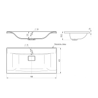 Раковина VCB-3M900G из кварцевого камня, цвет серый - Gidratop.ru изображение