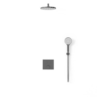 Душевой комплект VSFW-4212GM встраиваемый, 2 режима, вороненая сталь - Gidratop.ru изображение