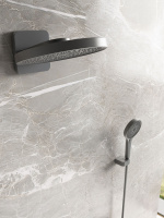 Душевой комплект Futura VSFW-2F12TGM термостатический встраиваемый, 3 режима, вороненая сталь - Gidratop.ru изображение