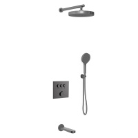 Душевой комплект Inspire VSFW-431I2GM встраиваемый, вороненая сталь - Gidratop.ru изображение