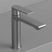 Смеситель для раковины Vogue VBF-1V1GM однорычажный, вороненая сталь - Gidratop.ru изображение