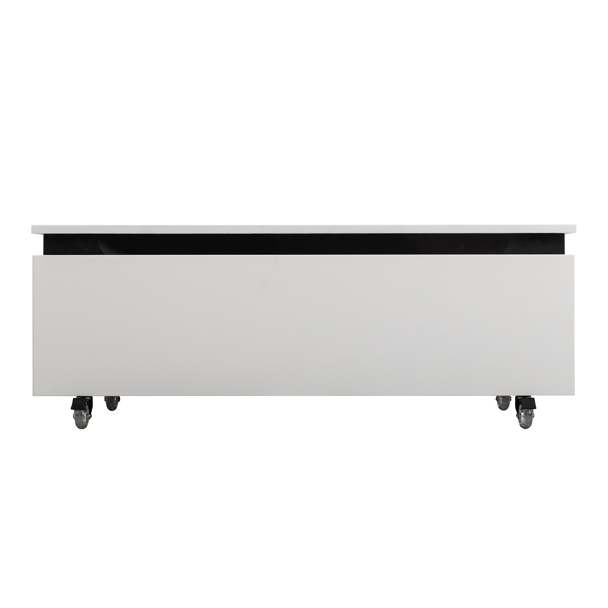 SLIDER Тумба с одним выкатным ящиком, Bianco Opaco, 996x476x300, SLIDER-1000-1C-PI-BO - Gidratop.ru изображение