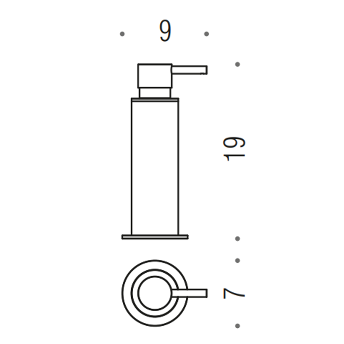 Colombo Plus дозатор для жидкого мыла настольный, цвет: цвет: чёрный матовый - Gidratop.ru изображение