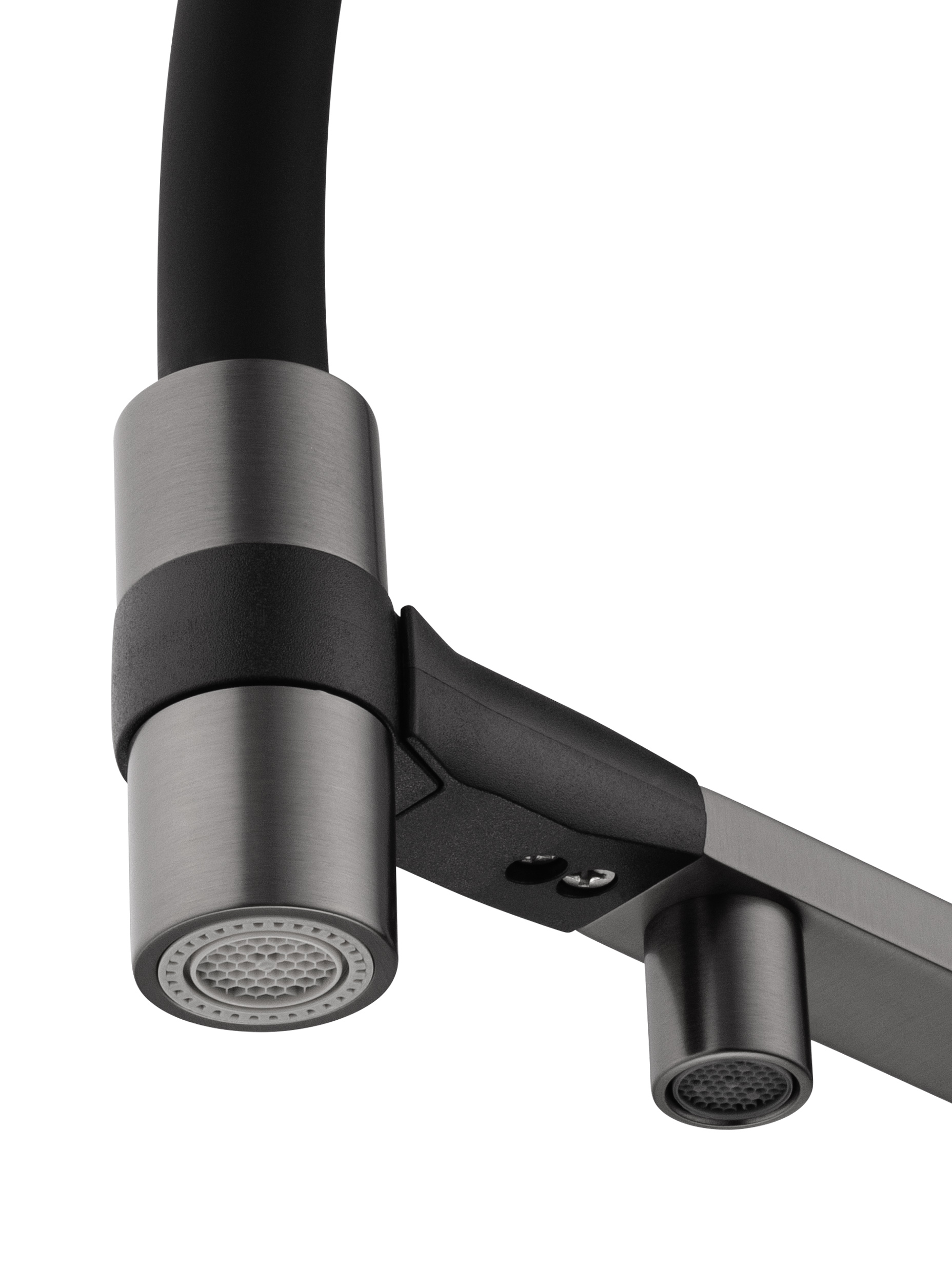 Смеситель для кухни с гибким изливом и подключением фильтра WONZON & WOGHAND, Темный графит (WW-88458012-BGM ) - Gidratop.ru изображение