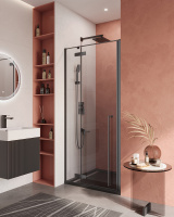 Душевая дверь Cezares LINER-B-12-90-C-NERO-L - Gidratop.ru изображение