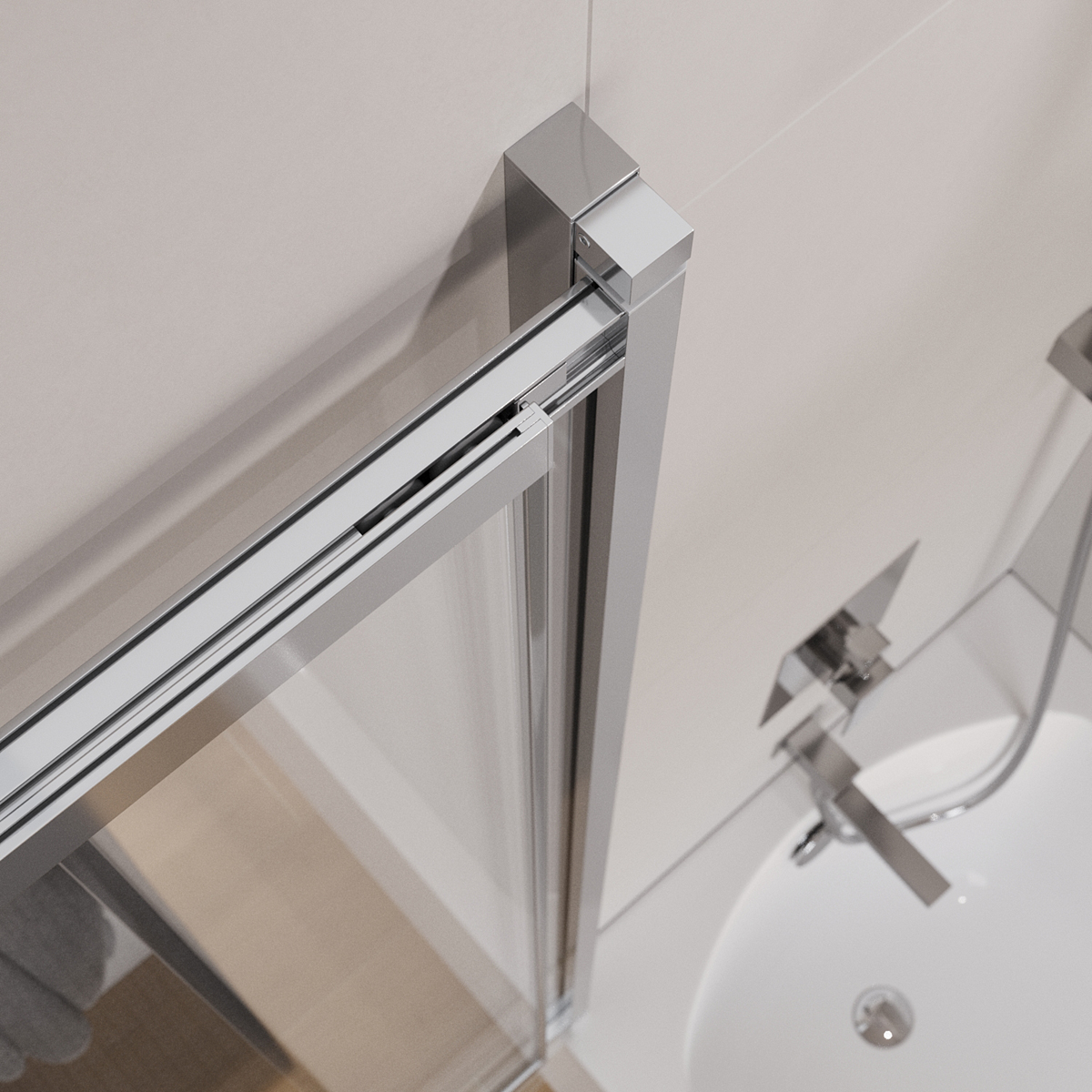 Душевая шторка на ванну CEZARES SLIDER-VF-11-100/150-C-Cr - Gidratop.ru изображение