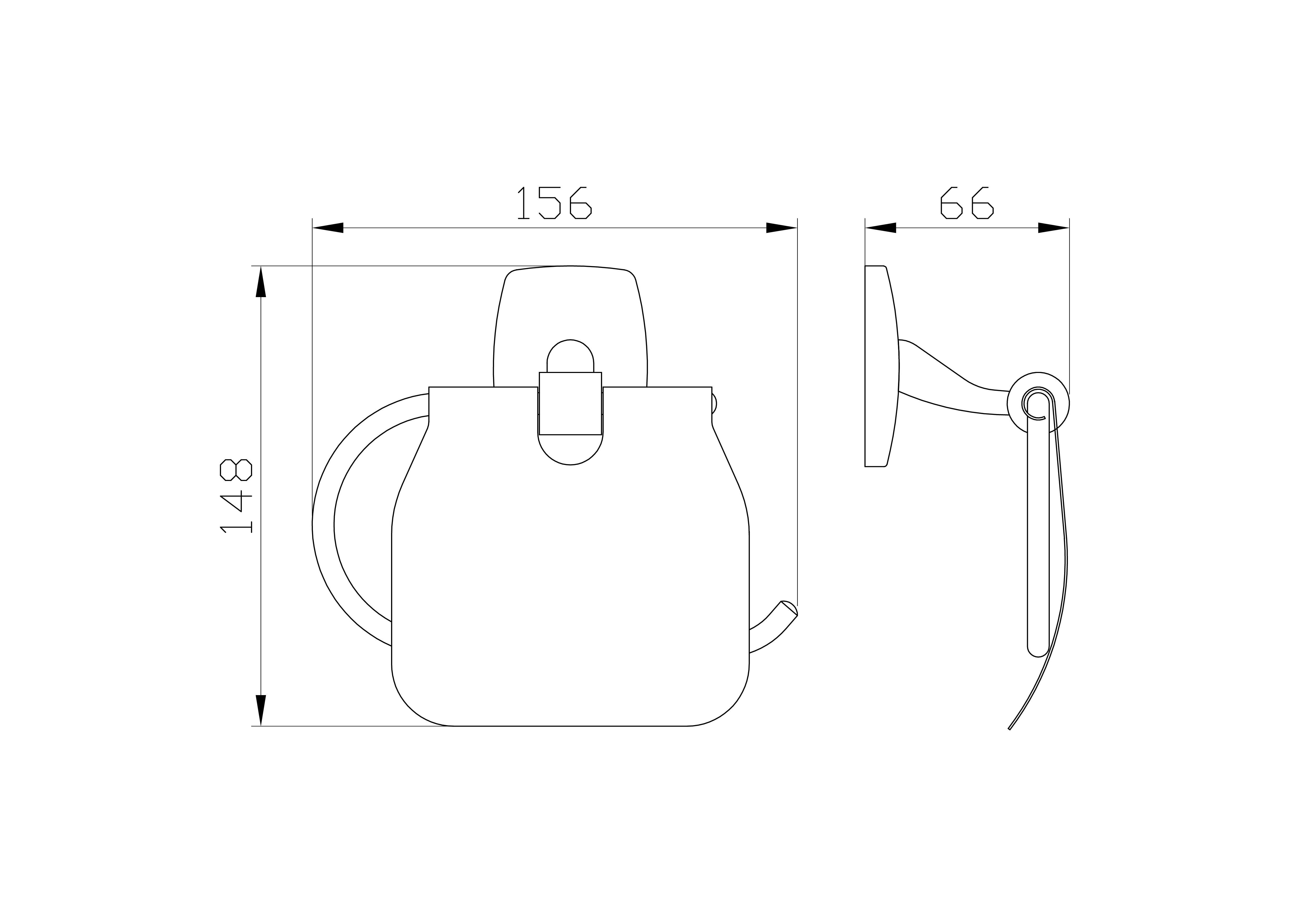 Держатель для туалетной бумаги с крышкой WONZON & WOGHAND PORTO, Хром (WW-1601) - Gidratop.ru изображение
