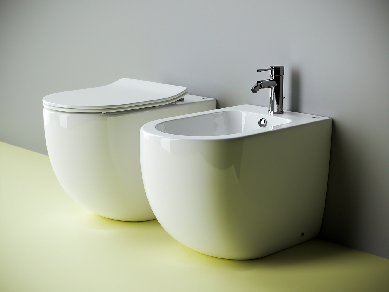 Напольный приставной унитаз Metropol Rimless - Gidratop.ru изображение