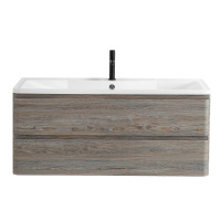 ALBANO База под раковину подвесная с двумя выкатными ящиками, Pino Scania, 1200x450x500, ALBANO-1200-2C-SO-PS - Gidratop.ru изображение