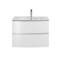 ELETTRA База под раковину с двумя выдвижными ящиками 55521 Bianco opaco, 74x51x55 - Gidratop.ru изображение