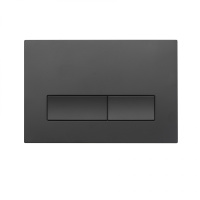 Кнопка смыва для инсталляции механическая WONZON & WOGHAND, Черный матовый (WW-IB224-MB) - Gidratop.ru изображение