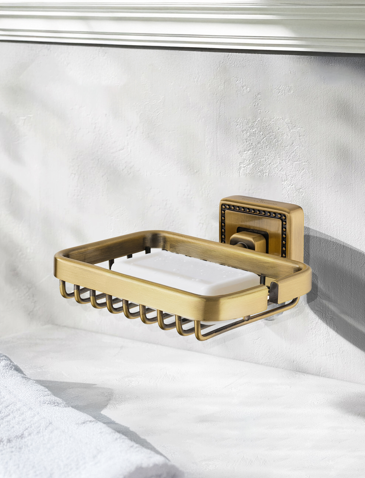 Мыльница с держателем WONZON & WOGHAND ROMA, Бронза (WW-7224) - Gidratop.ru изображение