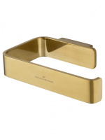 Держатель для туалетной бумаги без крышки WONZON & WOGHAND LOTTE, Брашированное золото (WW-8316-BG) - Gidratop.ru изображение