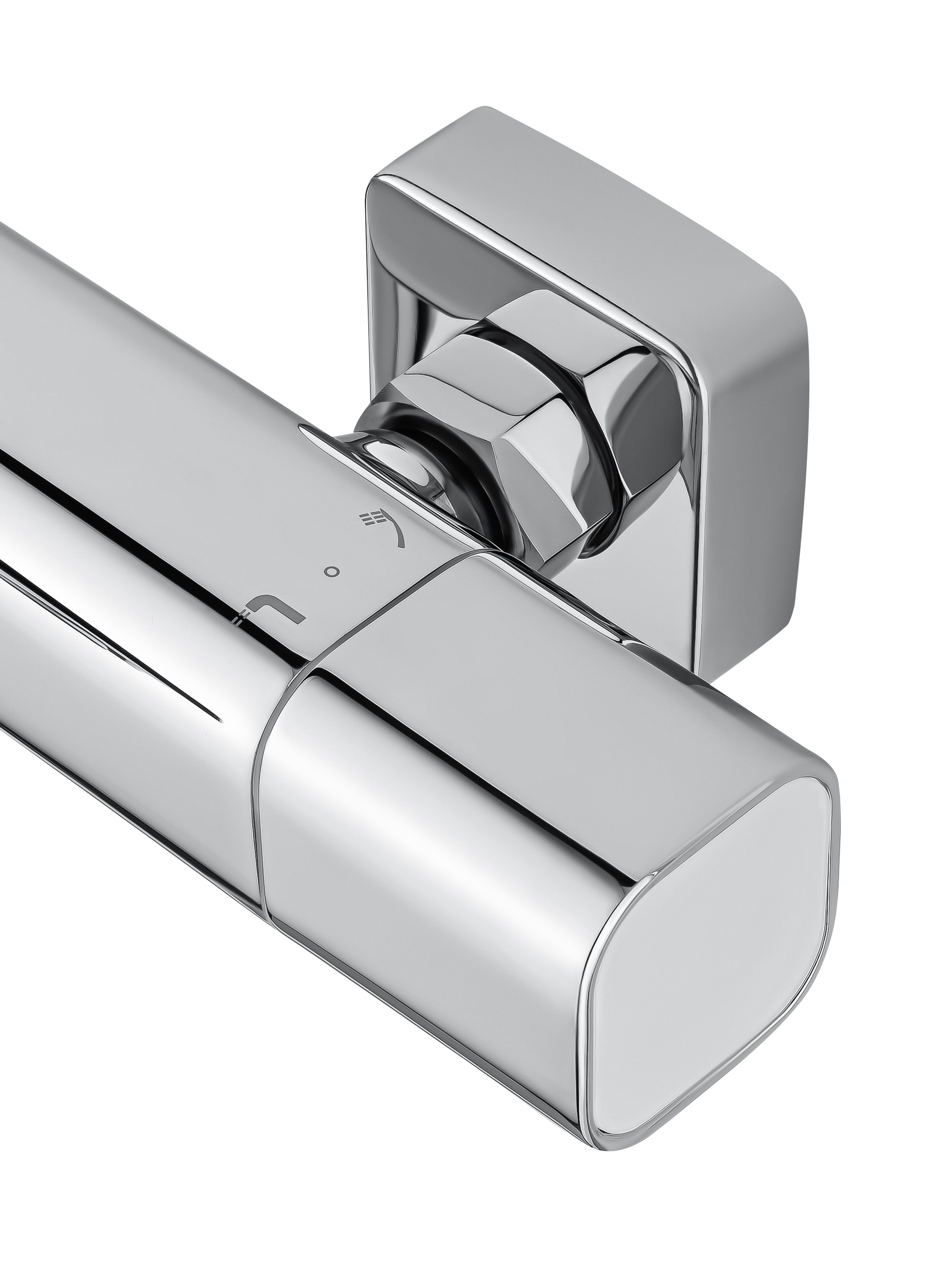 Смеситель для ванны с душем и термостатом WONZON & WOGHAND SOLID, Хром (WW-C2011-A-CR) - Gidratop.ru изображение