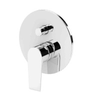 NAUTIC-VDIM-01 Встраиваемый однорычажный смеситель с переключателем на 2 выхода, исполнение хром - Gidratop.ru изображение