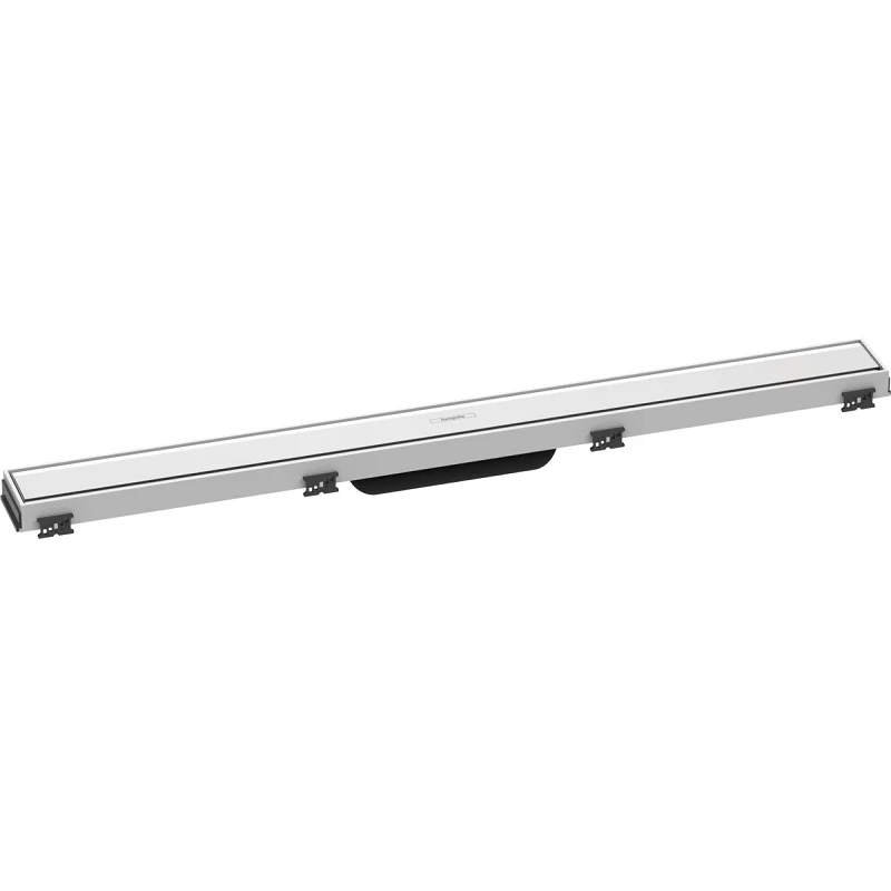 Решетка для дренажного канала Hansgrohe RainDrain Match, 80 см, белое стекло, 56038450 - Gidratop.ru изображение