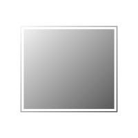 Зеркало с встроенным светильником и кнопочным выключателем SPC-GRT-900-800-LED-BTN, 12W, 220-240V, 900x30x800 - Gidratop.ru изображение