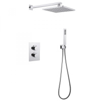 Душевая система ABBER Weiss Insel AF8051 скрытого монтажа без излива, термостат, хром - Gidratop.ru изображение