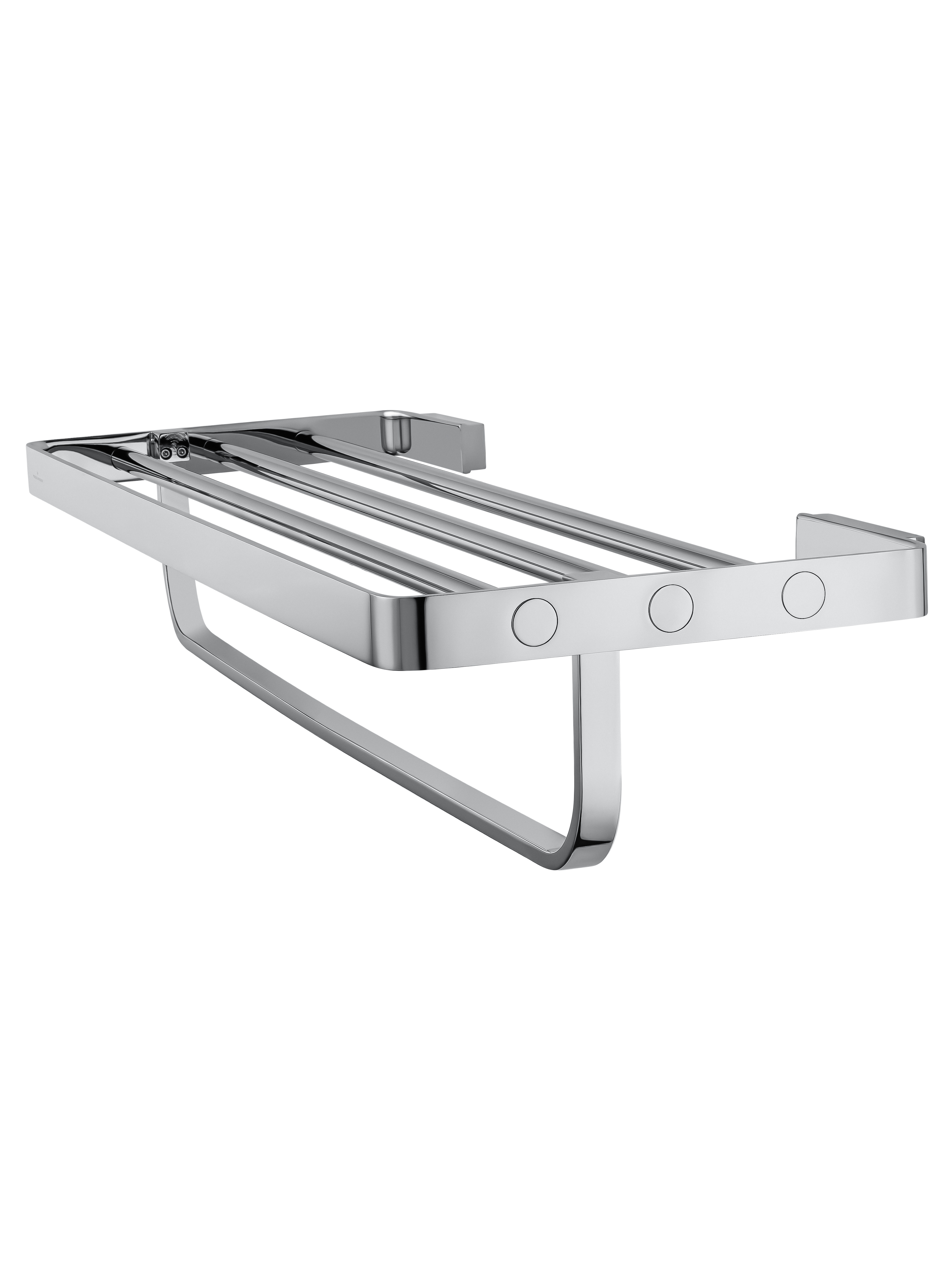 Полотенцедержатель с полкой WONZON & WOGHAND LOTTE, Хром (WW-8381A) - Gidratop.ru изображение