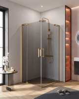 Душевой уголок CEZARES SLIDER-AH-2-70/80-90/100-GRIGIO-BORO - Gidratop.ru изображение