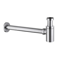 Сифон для раковины ABBER AF0030 хром - Gidratop.ru изображение