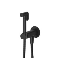 LEAF-DIF-NOP Гигиенический душ со смесителем, исполнение черный матовый - Gidratop.ru изображение