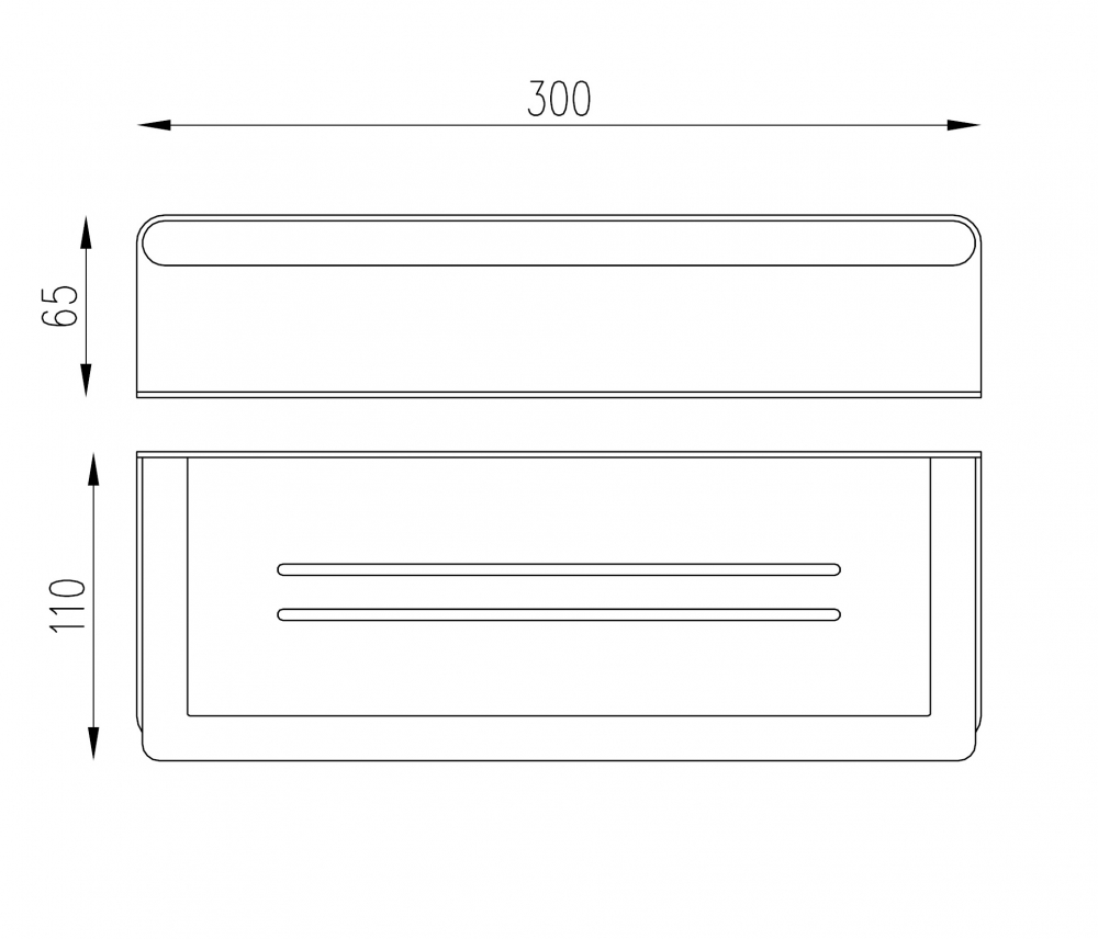Полка ABBER Osten 316 AA1862BGG оружейная сталь брашированная - Gidratop.ru изображение