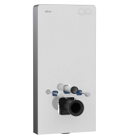 Инсталляционный модуль внешнего монтажа ABBER AC0107MW для подвесного унитаза, белый - Gidratop.ru изображение