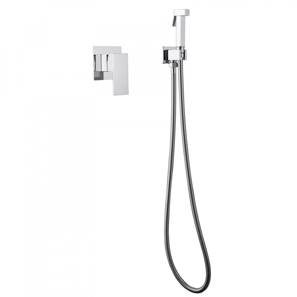 Смеситель ABBER Daheim AF8225 с гигиеническим душем, хром - Gidratop.ru изображение