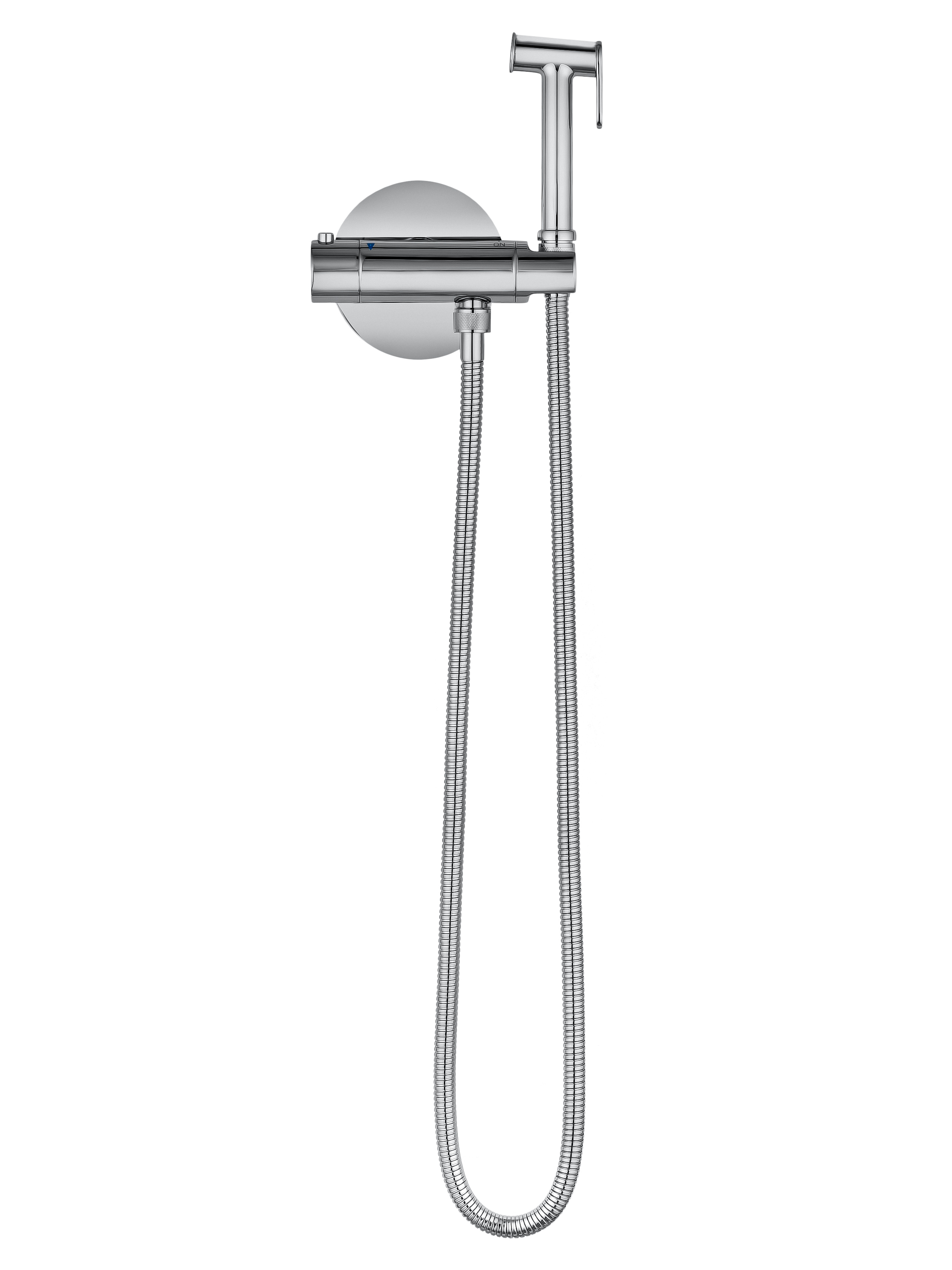 Смеситель с гигиеническим душем и термостатом встраиваемый WONZON & WOGHAND, Хром (WW-88819902-CR) - Gidratop.ru изображение