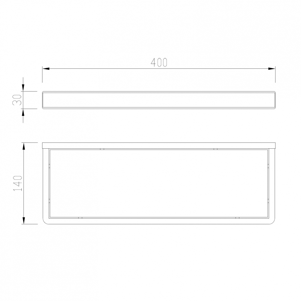 Полка стеклянная ABBER Westen AA1759G золото матовое - Gidratop.ru изображение