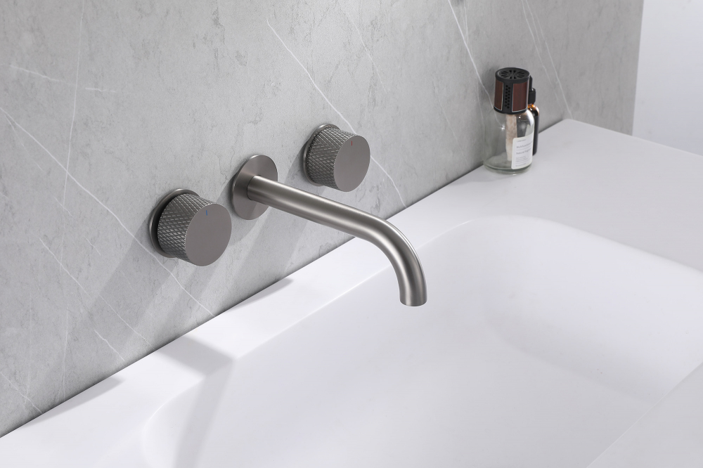 Смеситель ABBER Wasser Kreis AF81122NG для раковины скрытого монтажа, никель - Gidratop.ru изображение