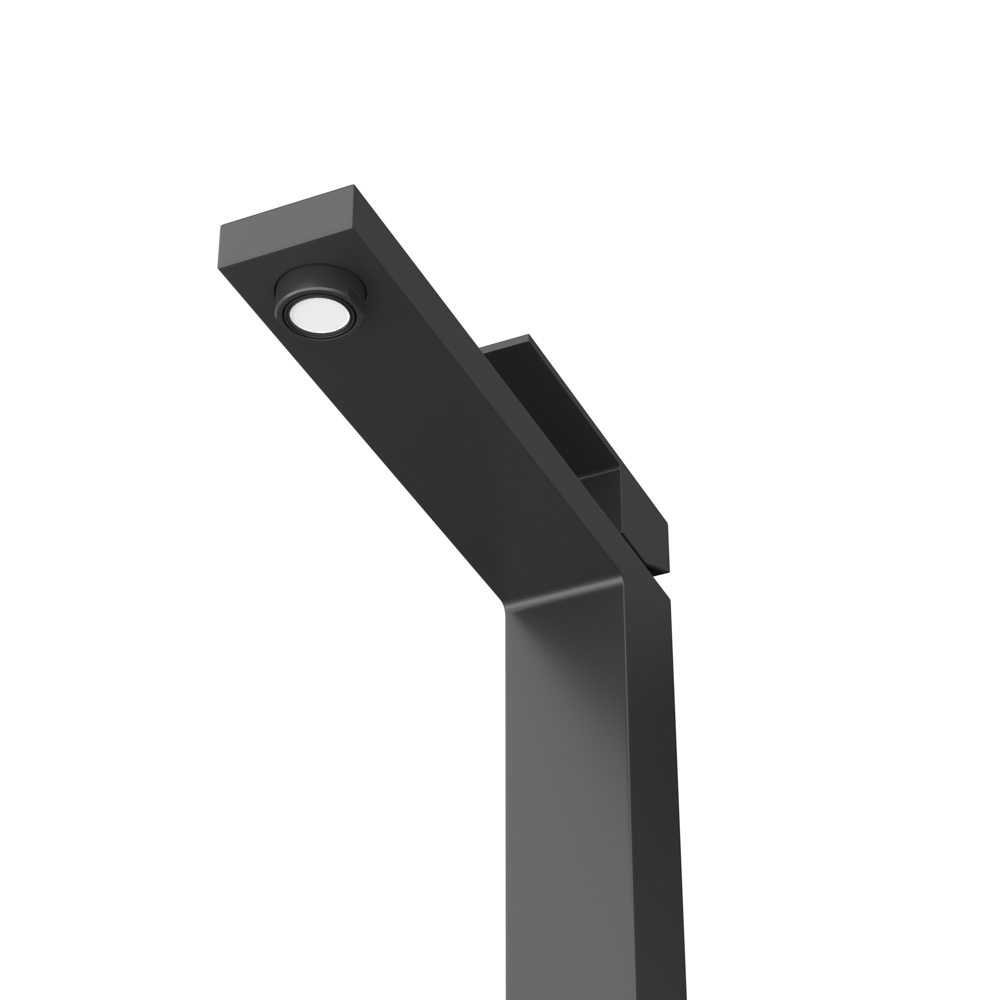 SLIDER-LC-NOP-W0 Смеситель для накладной раковины однорычажный, без донного клапана, черный матовый - Gidratop.ru изображение