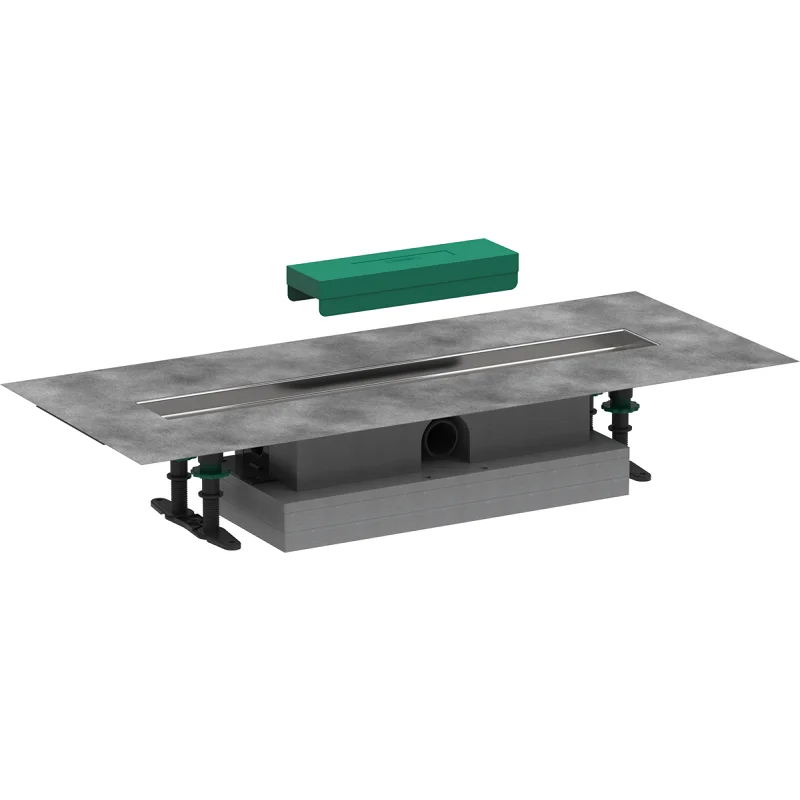 Дренажный канал Hansgrohe uBox universal, 60 см, установка вровень с полом, 56016180 - Gidratop.ru изображение