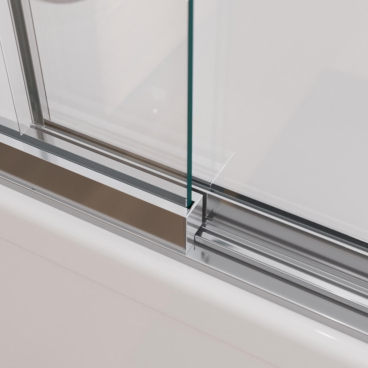 Душевая шторка на ванну с фиксированным креплением одной створки CEZARES SLIDER-FIX-VF-11-90/150-C-Cr - Gidratop.ru изображение