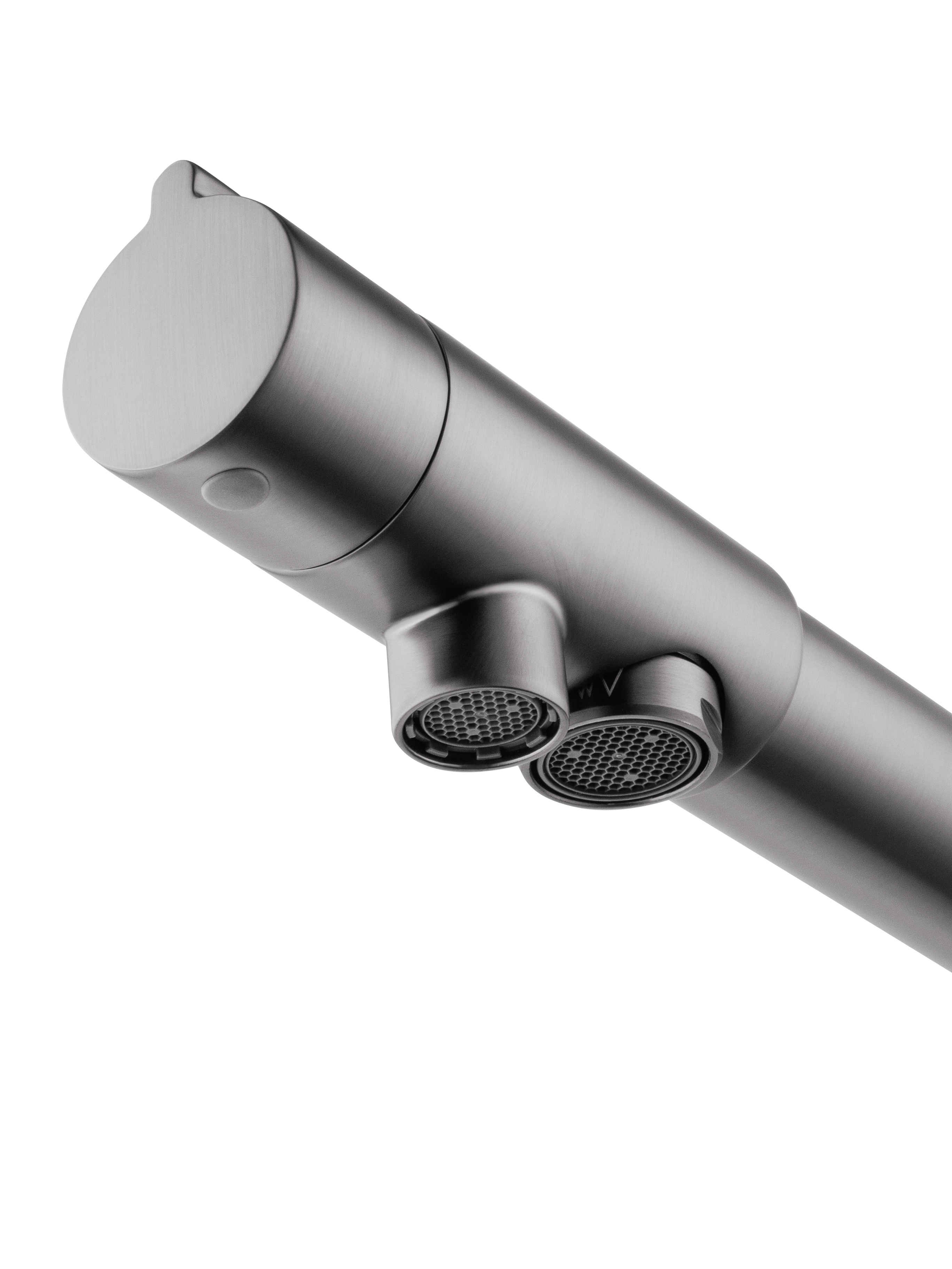 Смеситель для кухни c подключением фильтра WONZON & WOGHAND, Темный графит (WW-88458008-BGM) - Gidratop.ru изображение